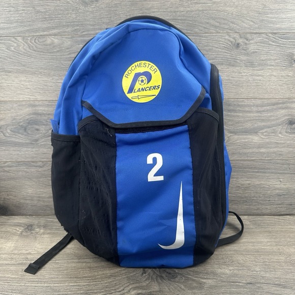 Nike Rochester Lancers Soccer Back Pack Blue Black #2 - Picture 1 of 11